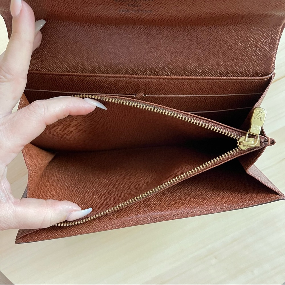 Louis Vuitton Monogram Canvas Portefeiulle Sarah Long Bifold Wallet - Picture 16 of 17
